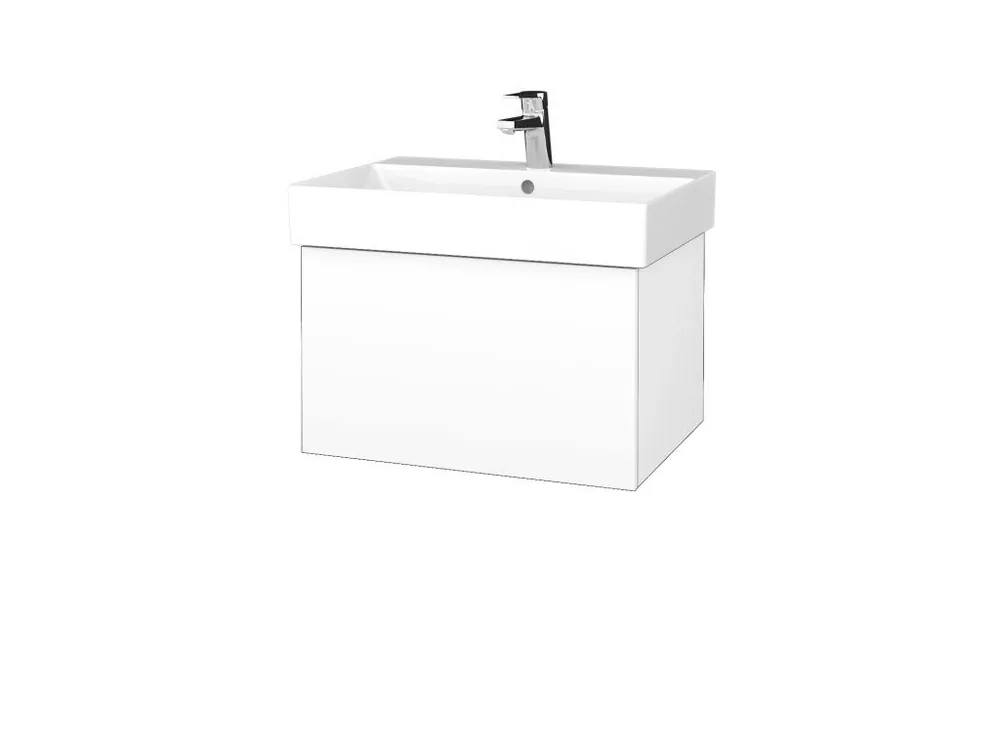 Značkový Koupelnová skříňka VARIANTE SZZ 60 umyvadlo Glance - N01 Bílá lesk / M01 Bílá mat