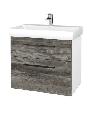 Značkový Koupelnová skříňka PROJECT SZZ2 70 - N01 Bílá lesk / Úchytka T06 / D10 Borovice Jackson