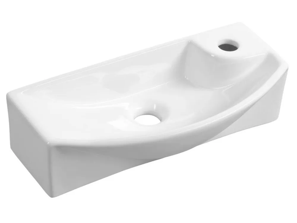 Koupit Online Sapho Carlon malé keramické umývátko 45x23 cm baterie vpravo | Koupelny-Sanita.cz