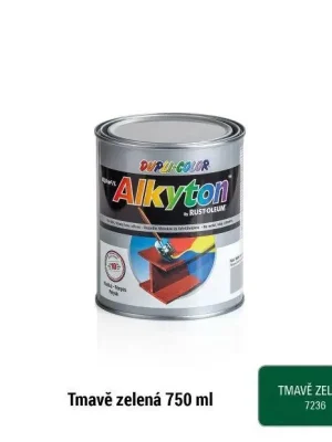 Akce ALKYTON kladívková barva tm.zelená 750ml