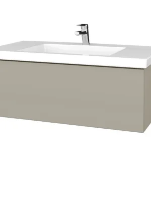 Značkový Koupelnová skříňka VARIANTE SZZ 100 pro umyvadlo Metric - M05 Béžová mat / M05 Béžová mat