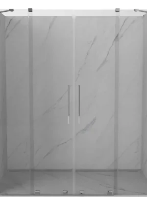 Zlevněný MEXEN/S - Velar Duo posuvné sprchové dveře 180, transparent, chrom 871-180-000-02-01