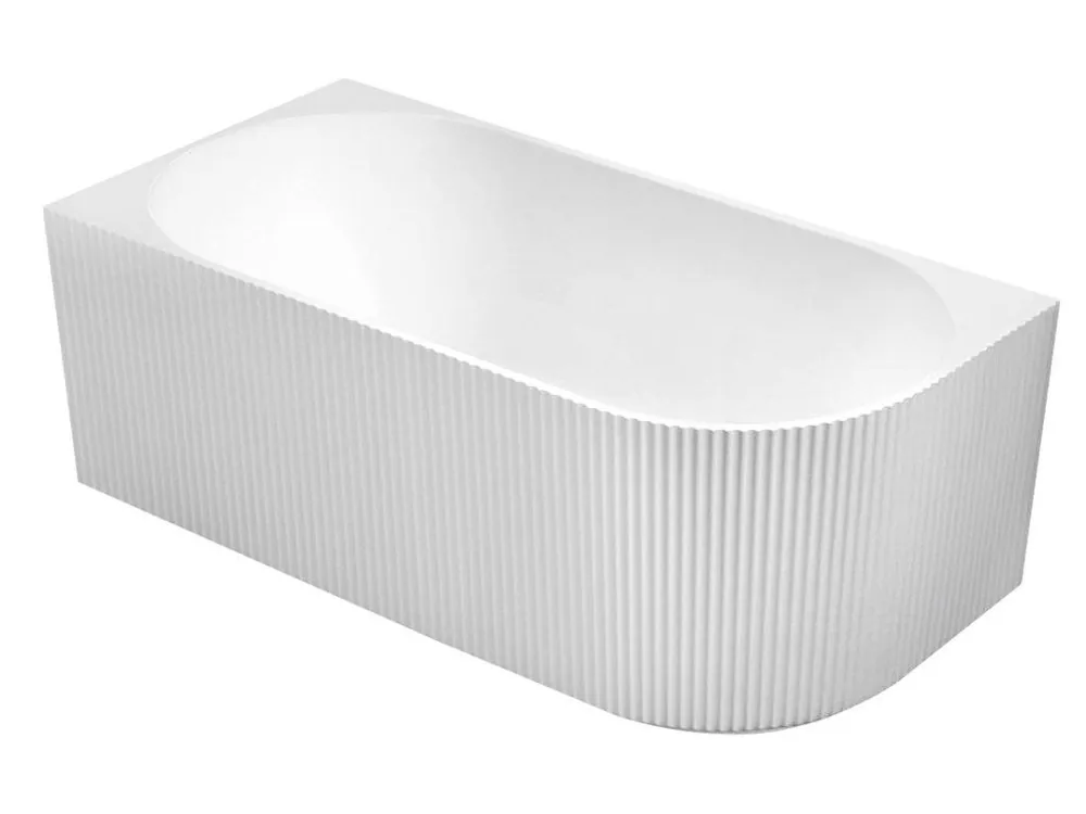 Akce TIBERA STRIP L rohová stojící vana, 150x75cm, bílá - koupelny-sanita.cz