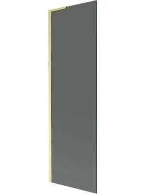 Značkový MEXEN/S - Next L vanová zástěna FIX 60 x 150, grafit, zlatá kartáčovaná 895-060-000-03-40-55