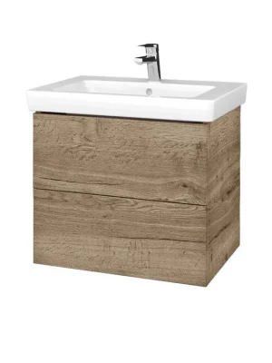 Značkový Koupelnová skříňka VARIANTE SZZ2 65 pro umyvadlo Subway 2.0 - D21 Tobacco / D21 Tobacco