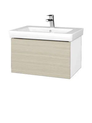 Značkový Koupelnová skříňka VARIANTE SZZ 65 pro umyvadlo Subway 2.0 - N01 Bílá lesk / D04 Dub