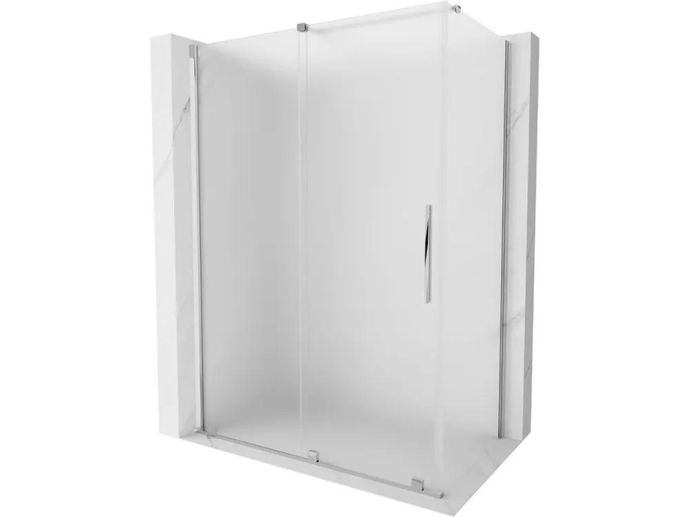 Značkový MEXEN/S - Velar sprchový kout, posuvné dveře 150 x 85, dekor, chrom 871-150-085-31-01