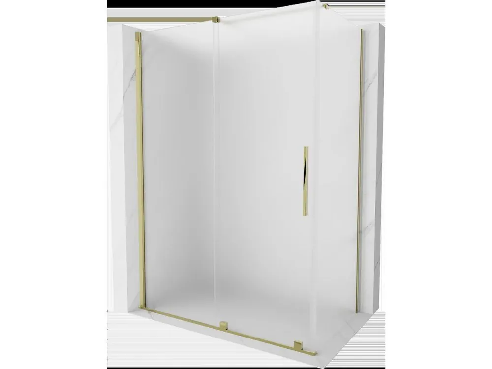 Zlevněný MEXEN/S - Velar sprchový kout, posuvné dveře 130 x 70, dekor, zlato 871-130-070-31-50