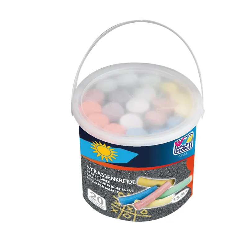 HappyPeople Kbelík kříd 20ks Levný