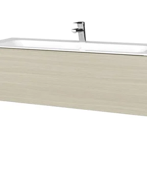 Akce Koupelnová skříňka VARIANTE SZZ 120 pro umyvadlo Finion - N01 Bílá lesk / D04 Dub