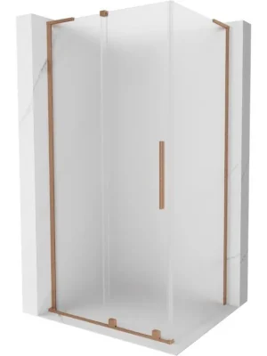 Akce MEXEN/S - Velar L sprchový kout, posuvné dveře 110 x 75, dekor, měď kartáčovaná 871-110-075-33-65