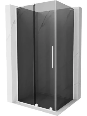 Akce MEXEN/S - Velar L sprchový kout, posuvné dveře 110 x 85, grafit, bílá 871-110-085-43-20