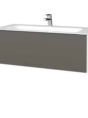 Zlevněný Koupelnová skříňka VARIANTE SZZ 100 pro umyvadlo Finion - N01 Bílá lesk / N06 Lava