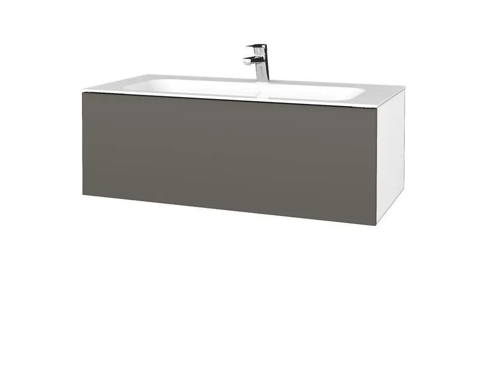 Zlevněný Koupelnová skříňka VARIANTE SZZ 100 pro umyvadlo Finion - N01 Bílá lesk / N06 Lava