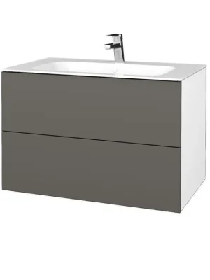 Zlevněný Koupelnová skříňka VARIANTE SZZ2 80 pro umyvadlo Finion - N01 Bílá lesk / N06 Lava