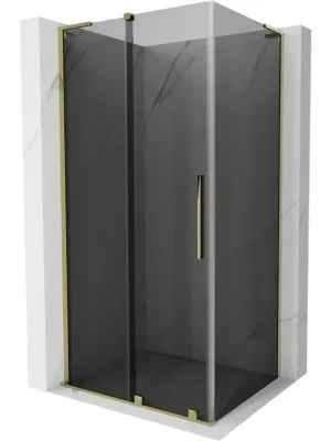 Zlevněný MEXEN/S - Velar L sprchový kout, posuvné dveře 120 x 70, grafit, zlato 871-120-070-43-50