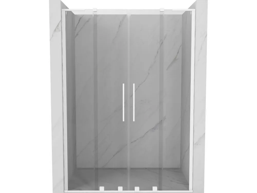 Akce MEXEN/S - Velar L Duo posuvné sprchové dveře 140, transparent, bílá 871-140-003-02-20