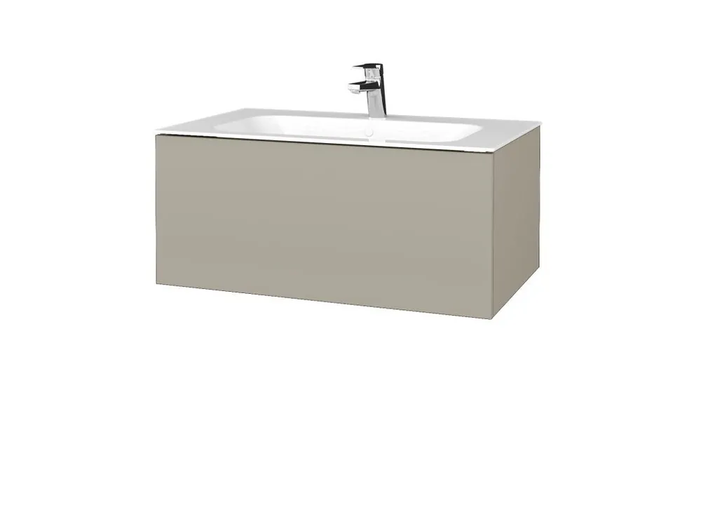 Akce Koupelnová skříňka VARIANTE SZZ 80 pro umyvadlo Finion - L04 Béžová vysoký lesk / L04 Béžová vysoký lesk