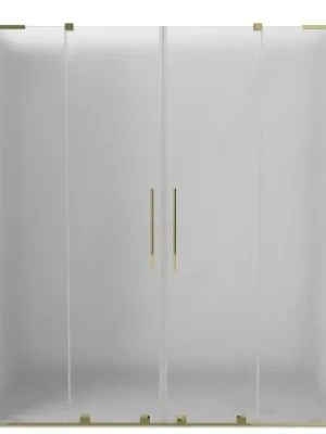Akce MEXEN/S - Velar L Duo posuvné sprchové dveře 170, dekor, zlatá 871-170-003-32-50