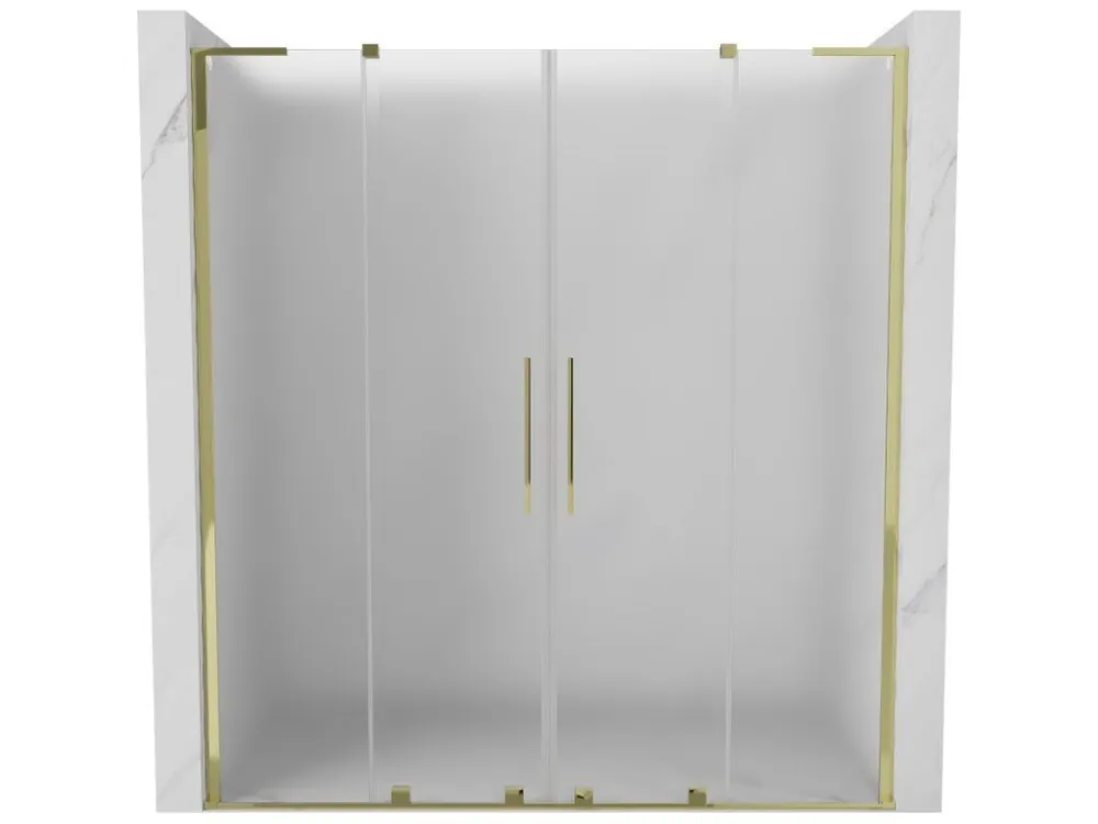 Akce MEXEN/S - Velar L Duo posuvné sprchové dveře 170, dekor, zlatá 871-170-003-32-50