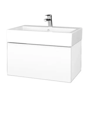 Zlevněný Koupelnová skříňka VARIANTE SZZ 70 pro umyvadlo Duravit Vero - N01 Bílá lesk / M01 Bílá mat