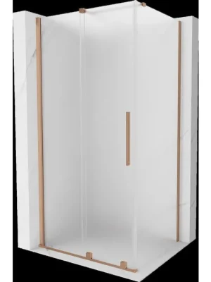 Akce MEXEN/S - Velar sprchový kout, posuvné dveře 90 x 85, dekor, měď kartáčovaná 871-090-085-31-65