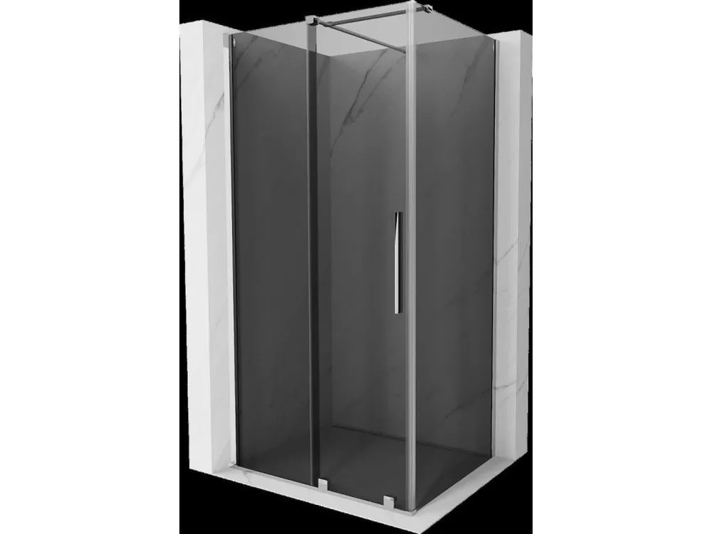 Značkový MEXEN/S - Velar sprchový kout, posuvné dveře 90 x 85, grafit, chrom 871-090-085-41-01