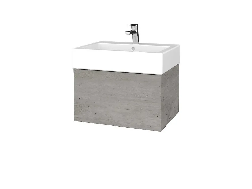 Akce Koupelnová skříňka VARIANTE SZZ 60 pro umyvadlo Duravit Vero - D01 Beton / D01 Beton