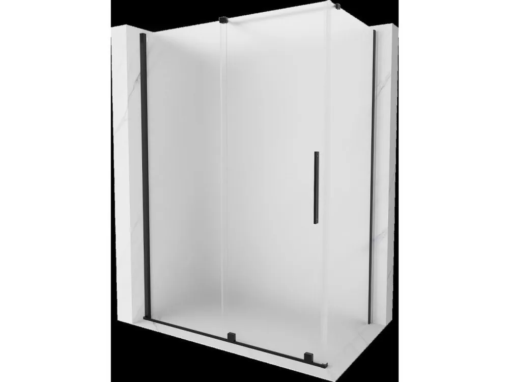 Zlevněný MEXEN/S - Velar sprchový kout, posuvné dveře 130 x 70, dekor, černá 871-130-070-31-70