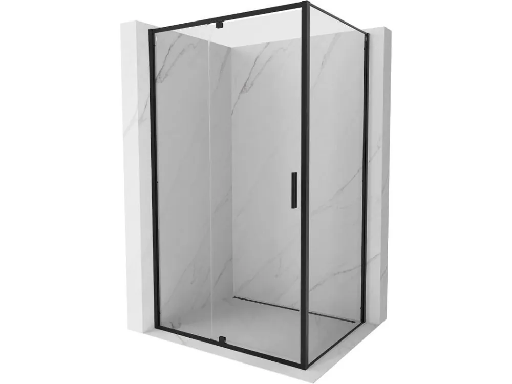 Zlevněný MEXEN/S - Exo sprchový kout dveře křídlové 115 x 75, transparent, černá 819-115-075-70-00