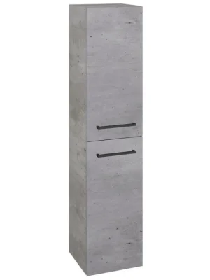 Akce Vysoká skříň s košem DOS SVD2K 35 - D01 Beton / Úchytka T06 / D01 Beton / Pravé