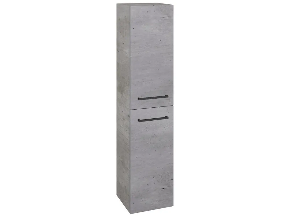 Akce Vysoká skříň s košem DOS SVD2K 35 - D01 Beton / Úchytka T06 / D01 Beton / Pravé