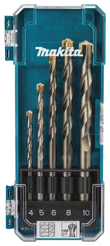 Zlevněný Makita D-72877 T.C.T. sada vrtáků přímá stopka 5ks