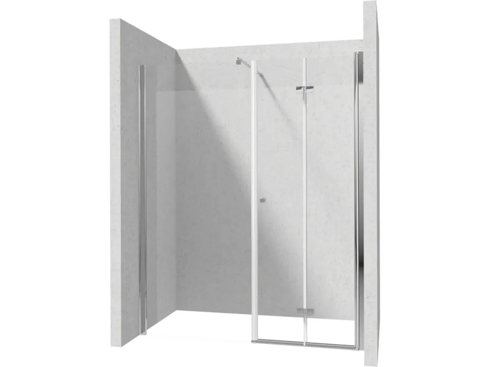 Značkový DEANTE/S - Sprchové dveře skládací 80, pevná stěna 40 KTSX042P+KTS_084P+KTS_011X KERRIA/0061