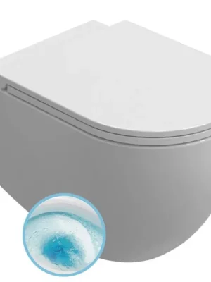 Akce INFINITY závěsná WC mísa, Vortex Rimless, 36,5x53cm, bílá