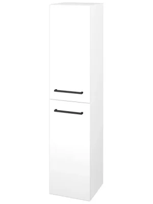 Akce Vysoká skříň s košem DOS SVD2K 35 - N01 Bílá lesk / Úchytka T06 / N01 Bílá lesk / Levé