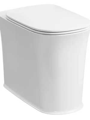 Novinka THE NEW YORKER WC mísa stojící pro vysokou nádržku, 36,5x60cm, spodní/zadní odpad, bílá - koupelny-sanita.cz