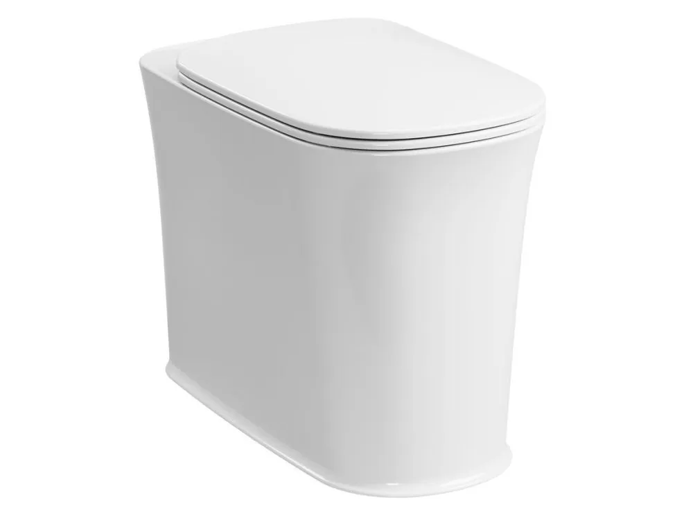 Novinka THE NEW YORKER WC mísa stojící pro vysokou nádržku, 36,5x60cm, spodní/zadní odpad, bílá - koupelny-sanita.cz