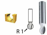 Akce Makita D-48119 Kulová fréza stopka 8 mm,9,5x8,3x41 mm