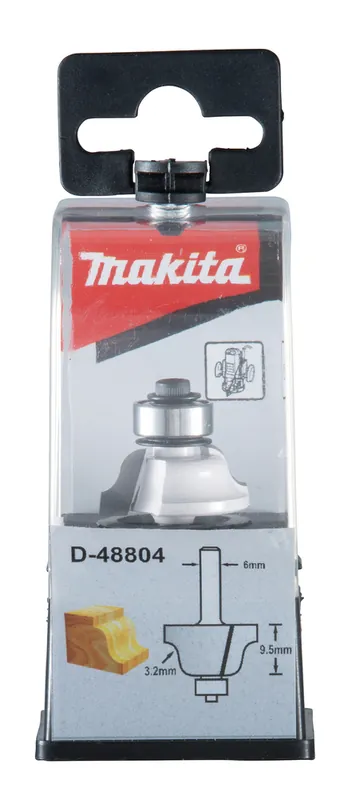 Značkový Makita D-48804 Profilová fréza s ložiskem stopka 6 mm,25,4x9,5x52 mm