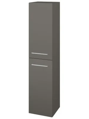 Značkový Vysoká skříň s košem DOS SVD2K 35 - N06 Lava / Úchytka T04 / N06 Lava / Pravé