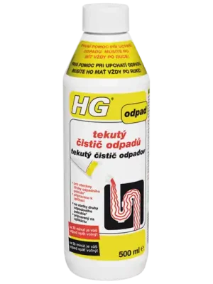 Značkový HG tekutý čistič odpadů 500 ml