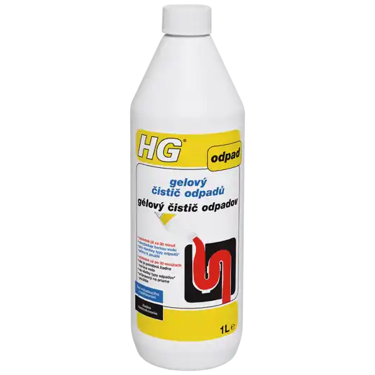 Značkový HG gelový čistič odpadů 1 l