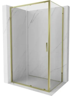 Zlevněný MEXEN/S - Exo sprchový kout, posuvné dveře 140 x 95, transparent, zlato 8151-140-095-50-00