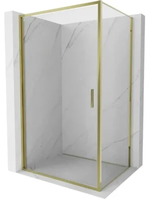 Zlevněný MEXEN/S - Exo sprchový kout dveře křídlové 90 x 75, transparent, zlato 817-090-075-50-00