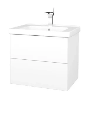 Zlevněný Koupelnová skříňka VARIANTE SZZ2 65 (umyvadlo Harmonia) - N01 Bílá lesk / M01 Bílá mat