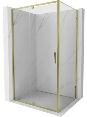 Zlevněný MEXEN/S - Exo sprchový kout dveře křídlové 95 x 80, transparent, zlato 819-095-080-50-00
